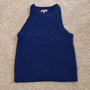 J. Crew Navy Sleeveless Knit Sweater-Tank Top